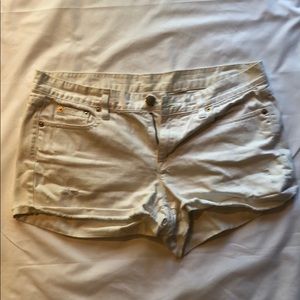 White JCrew jean shorts